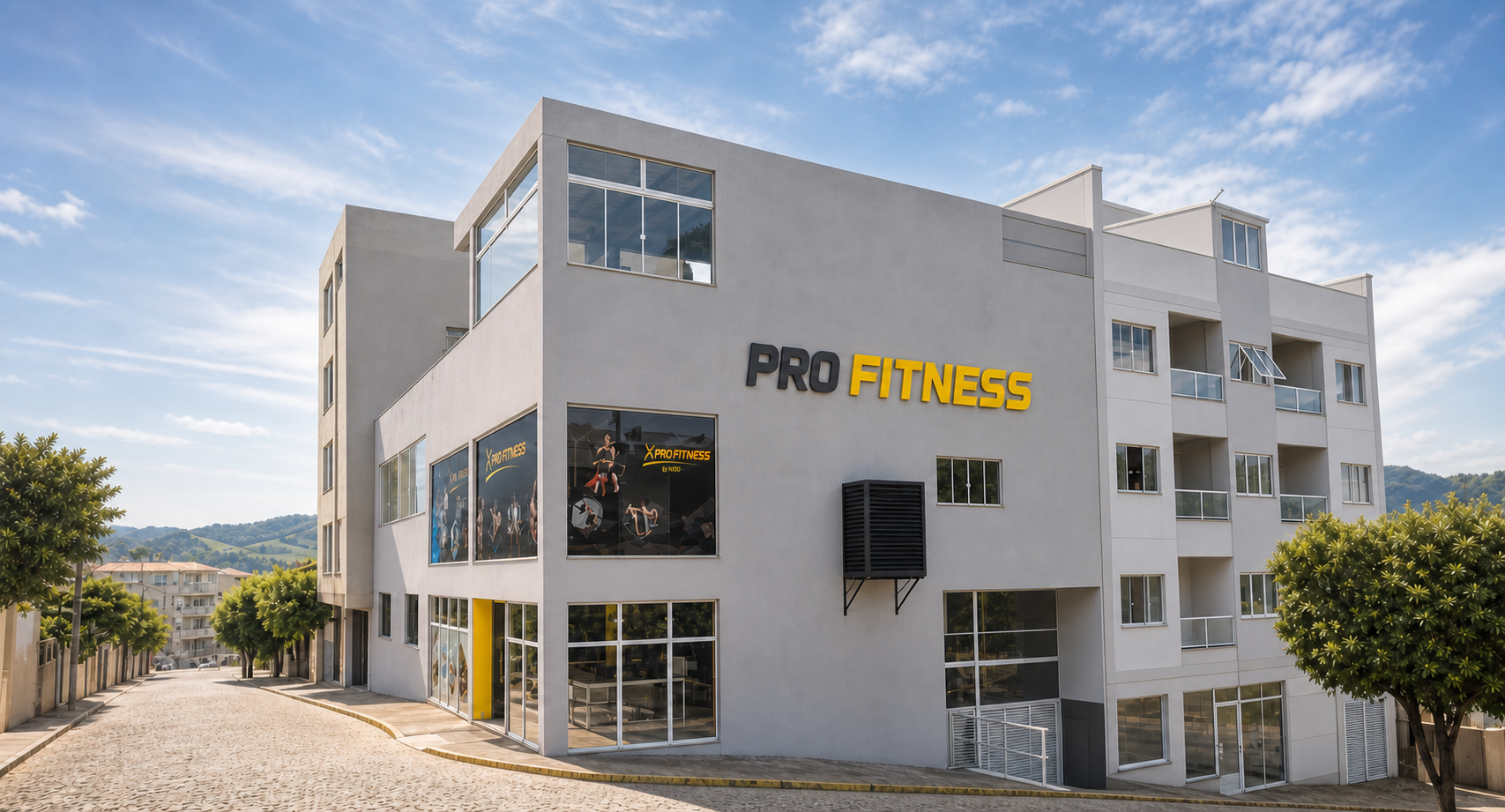 Fachada da Pro Fitness Academia em Carmo, Rio de Janeiro